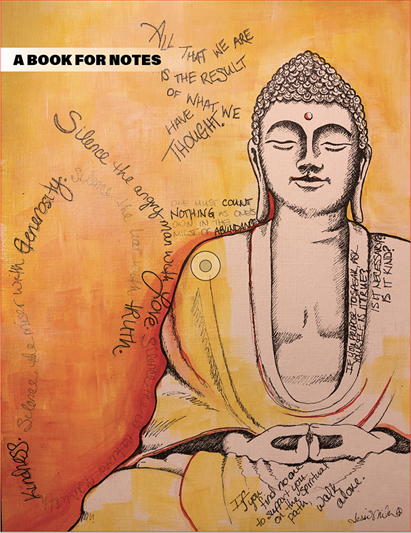 Buddha notebook cover by jessi miller