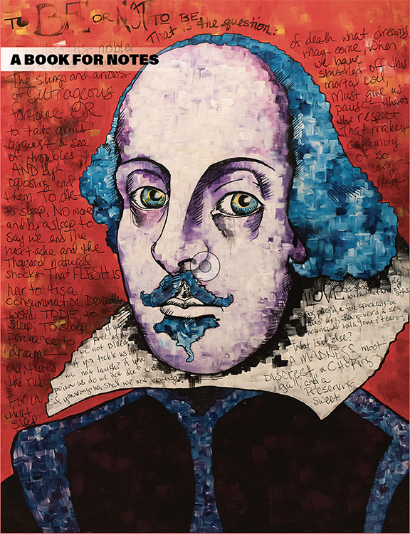 Shakespeare notebook cover by jessi miller