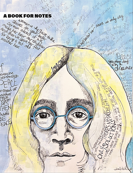 John Lennon notebook cover by Jessi Miller